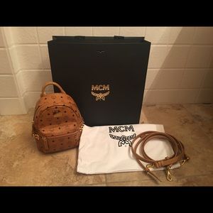 MCM X-Mini Stark Studded Backpack